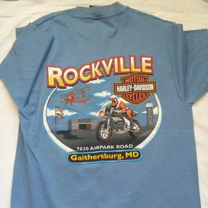 NWOT Harley  of Rockville tee sz L Made in USA